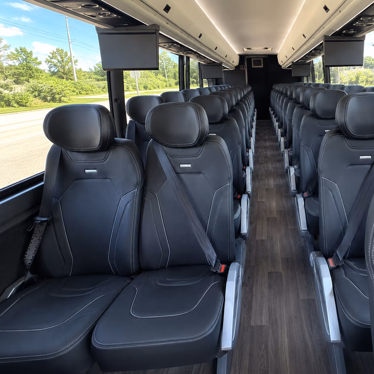 pembroke pines charter bus rental interior