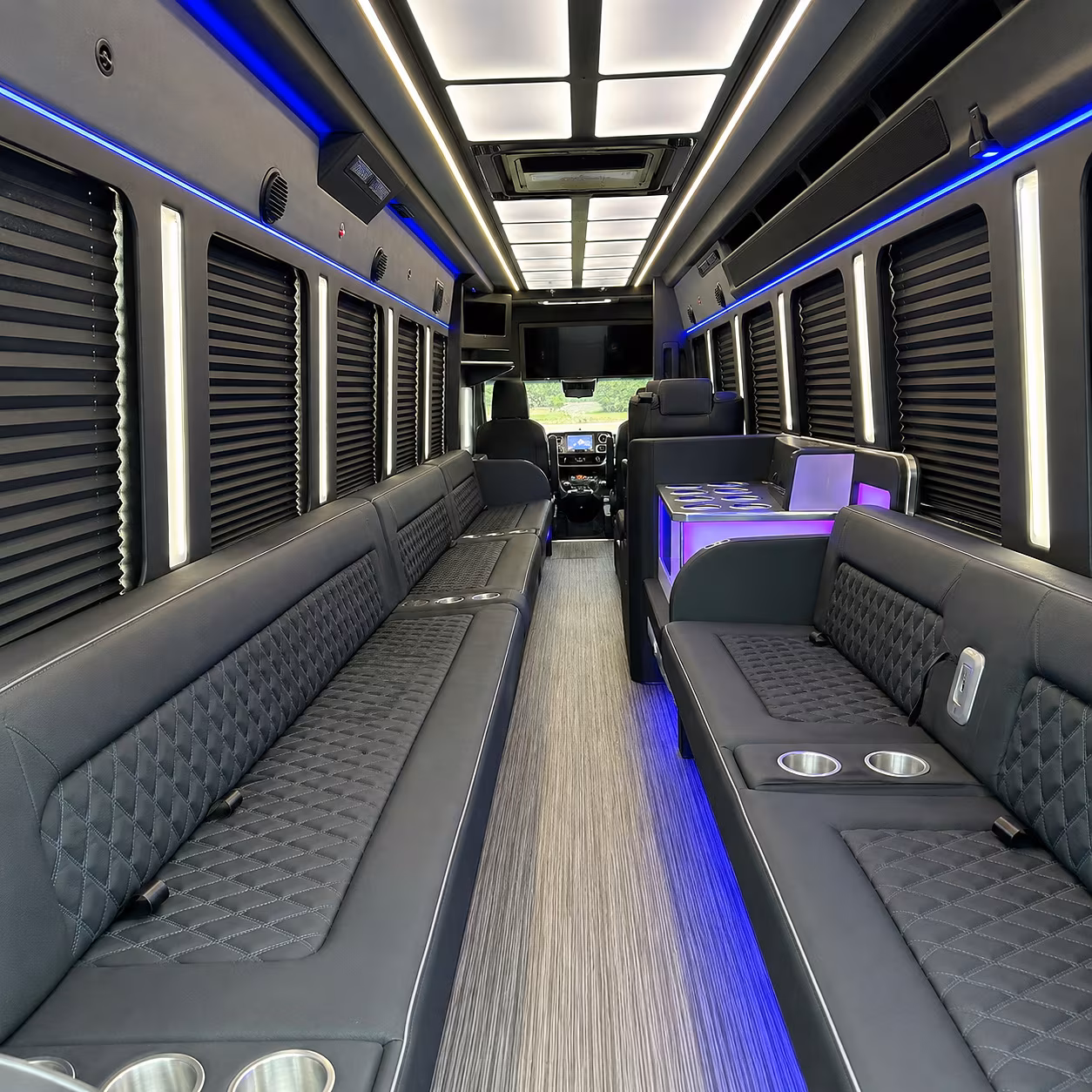 pembroke pines party bus rental interior